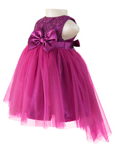 Faye Plum Hi-Low Dress for Baby Girls