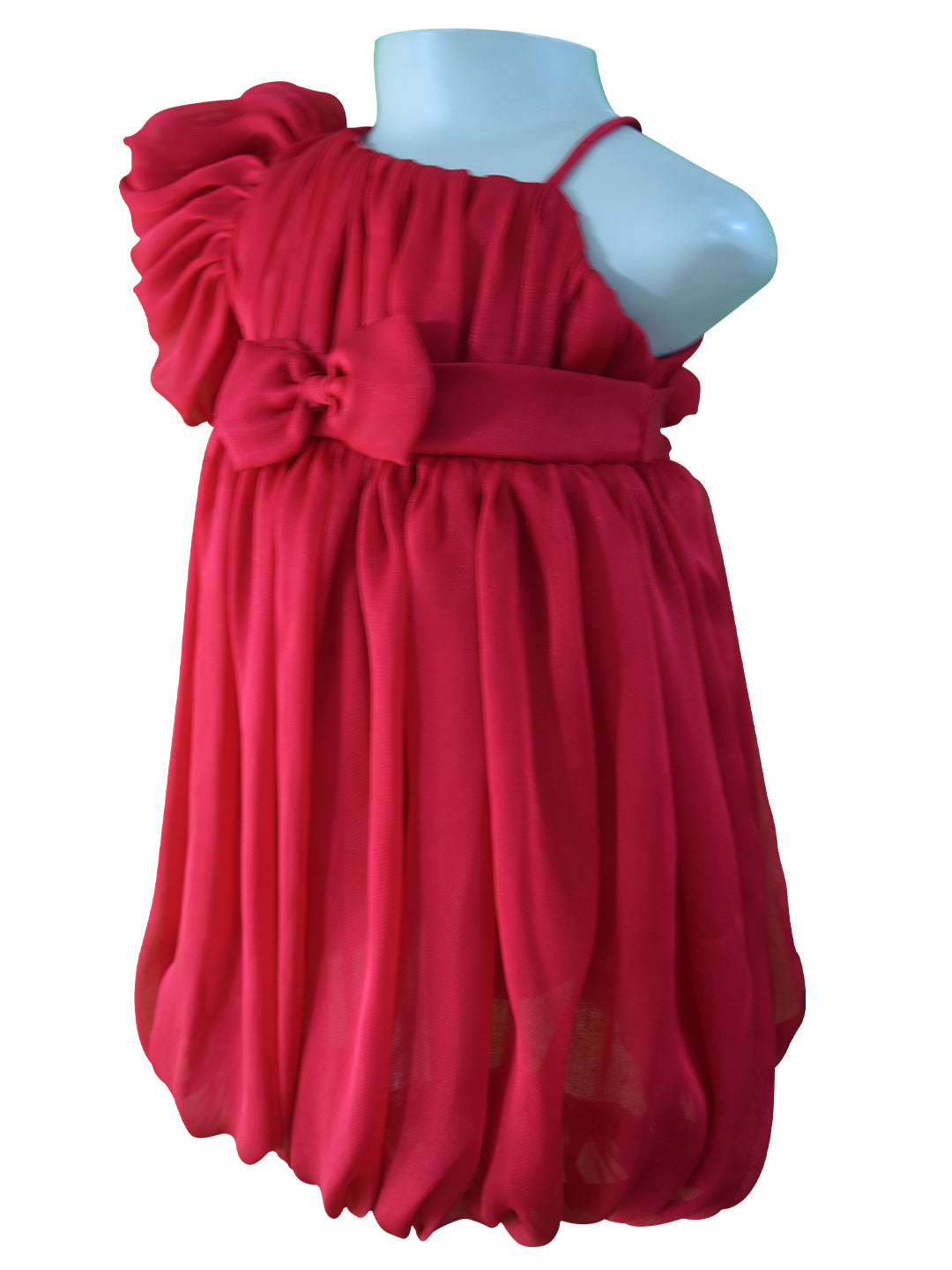 Faye Red Puff Ball Dress for Baby Girls