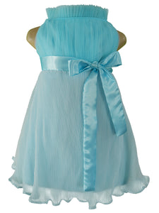 Dress for Girls_Faye Sky Blue Pleated Dress