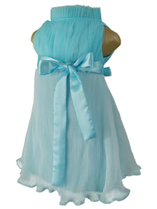 Dress for Girl_Faye Sky Blue Pleated Dress