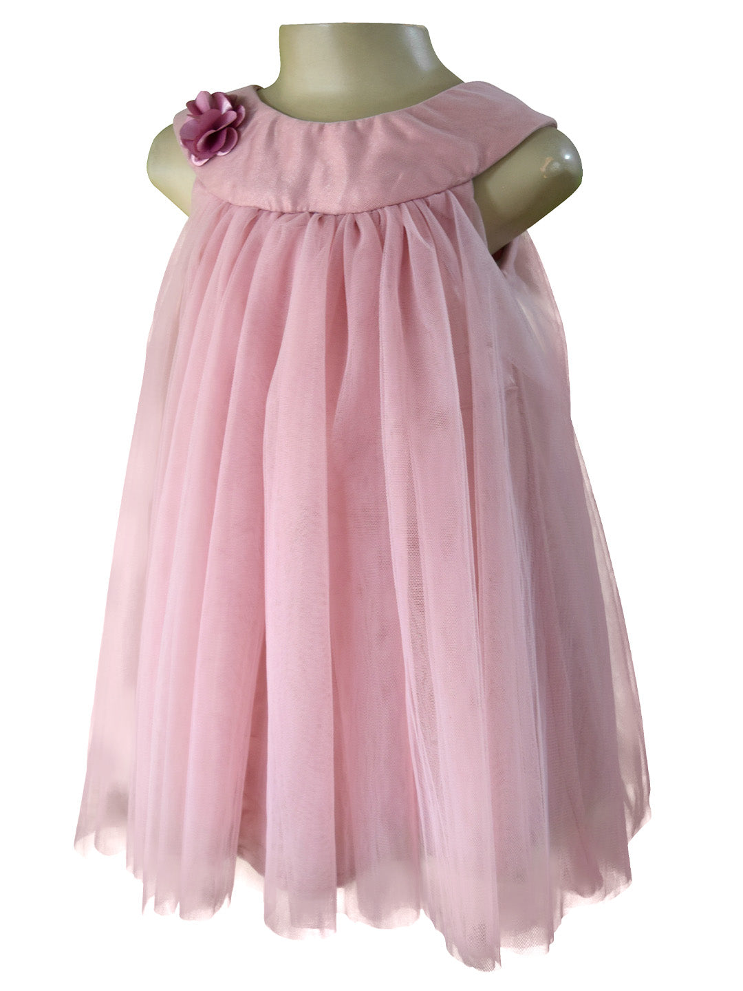 Faye Taupe Swing dress for little girls