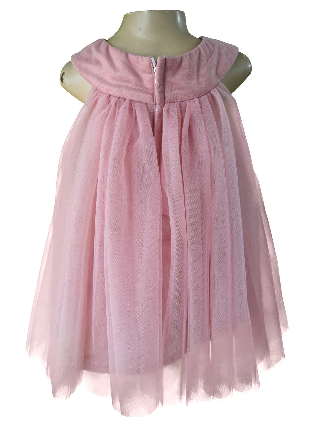 Taupe Swing dress for little girls