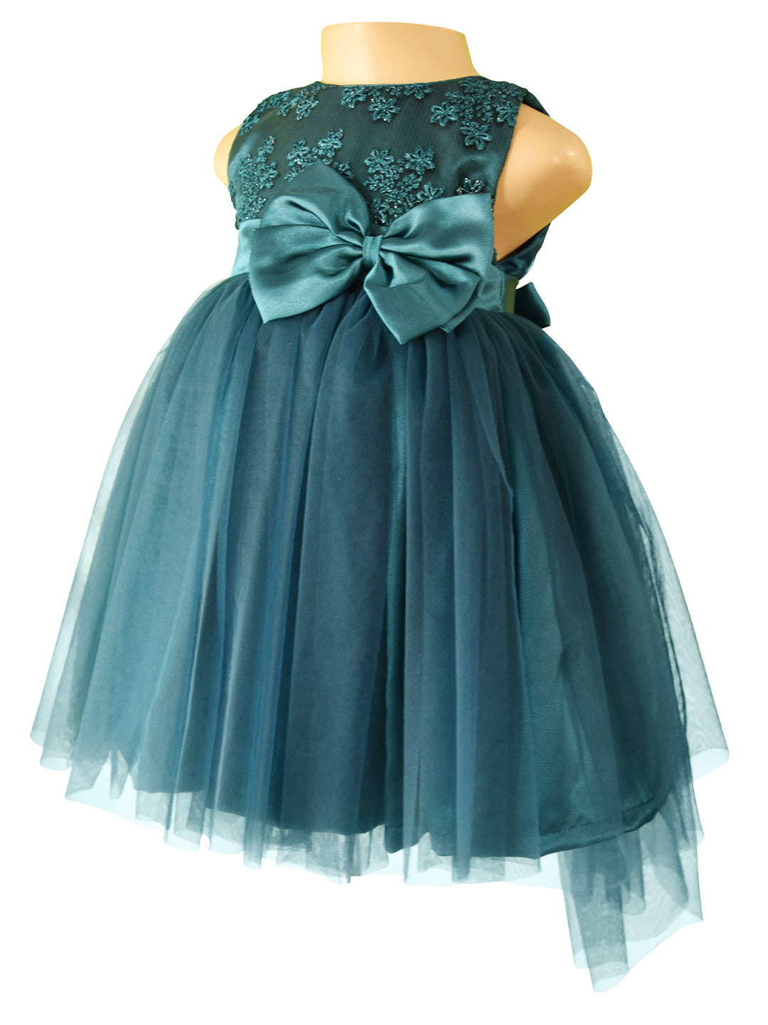 Party Dress for Girls_Faye Teal Green Hi-low Dress