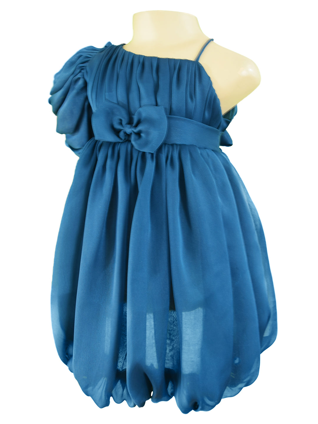 Faye Teal Puff Ball Dress - Main Image