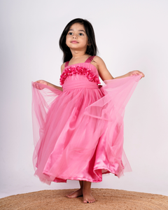 Faye Onion Pink Floral Gown 