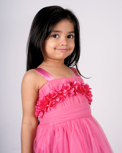 Faye Onion Pink Floral Gown 
