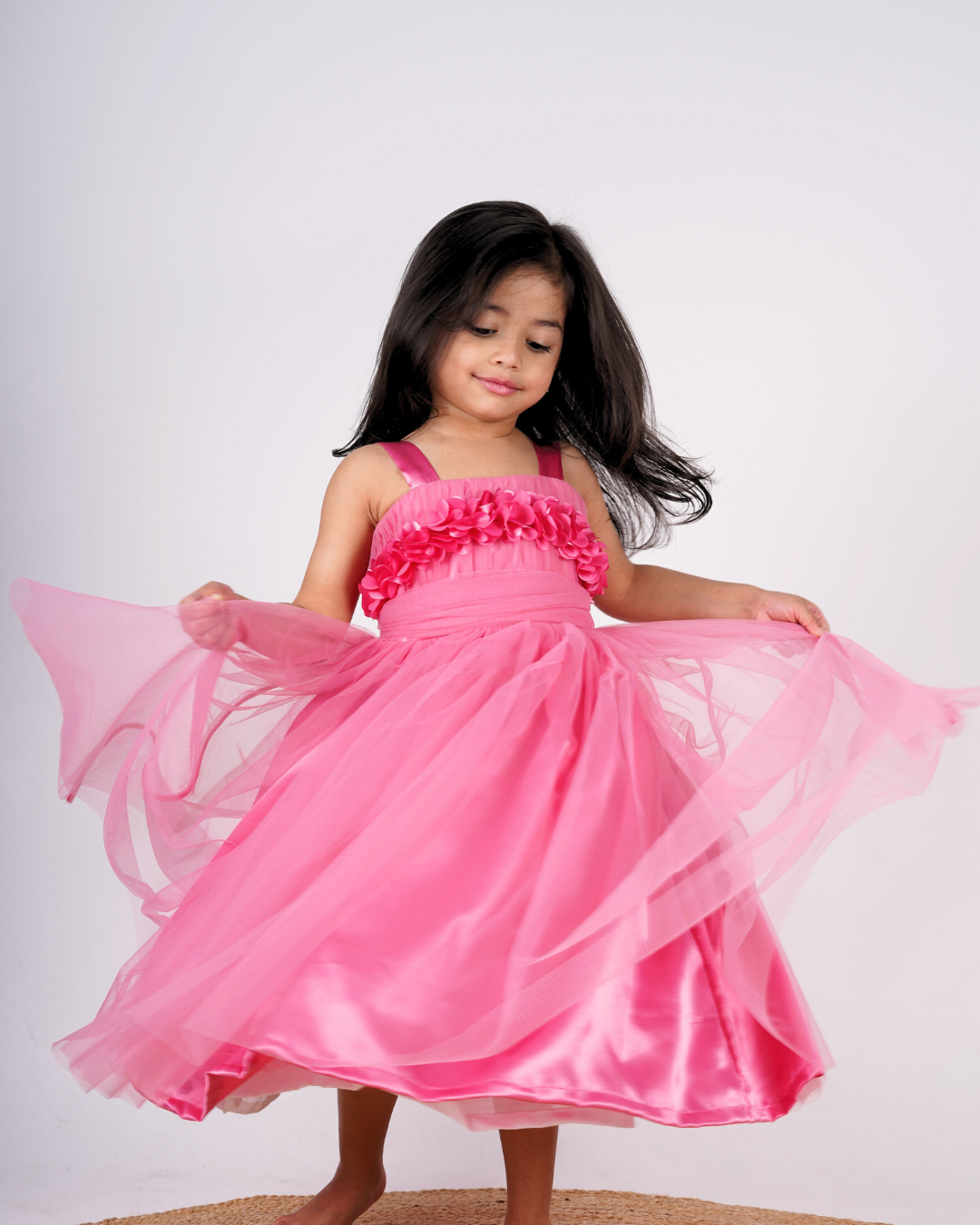 Faye Onion Pink Floral Gown 
