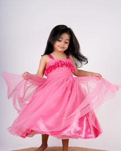 Faye Onion Pink Floral Gown 
