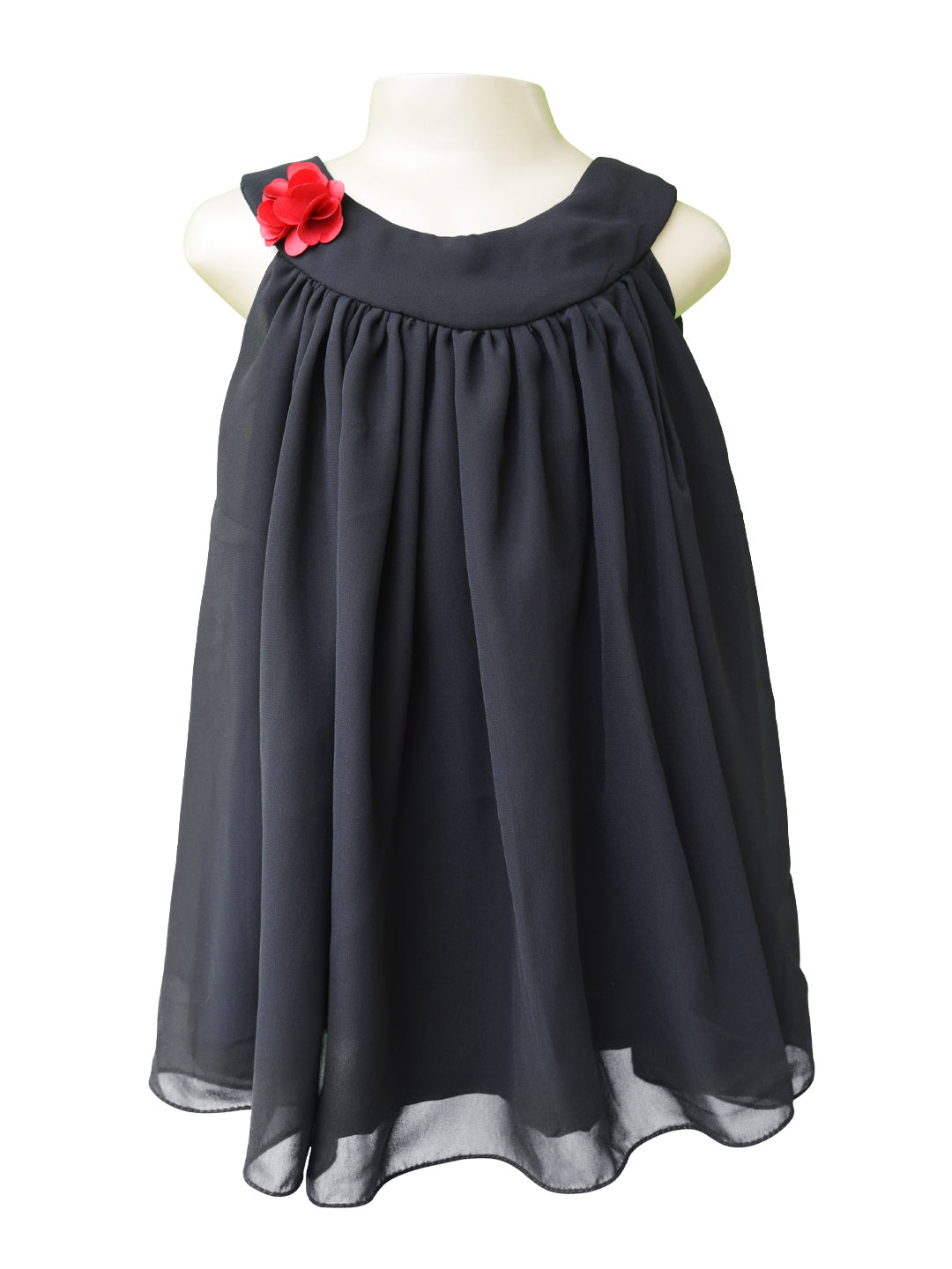 Kids wear | Black Georgette Swing Dress
