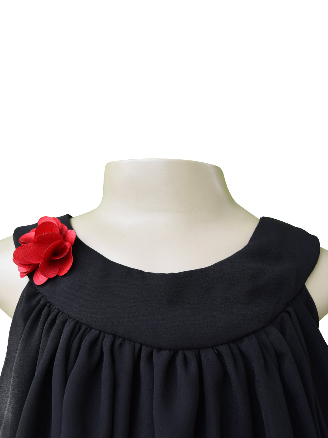 Kids wear online | Black Georgette Swing Dress