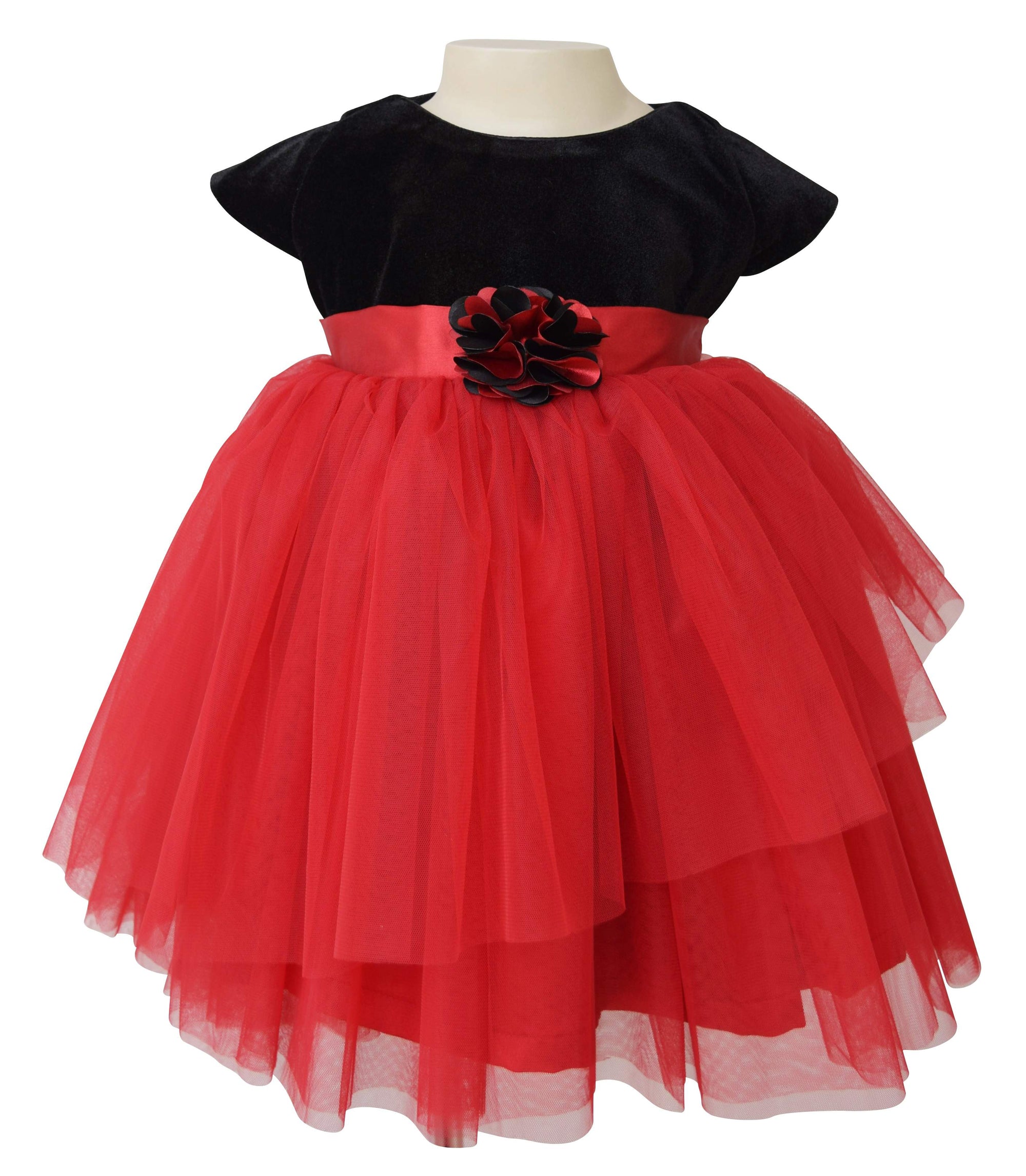 Girls Party Dress_ Faye Black Velvet Party Dress - faye Girls Party Dress_ Faye Black Velvet Party Dress - faye