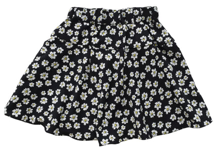 Girls skirt_Faye Black Flower Print Skirt