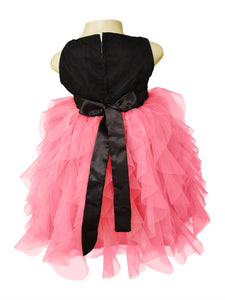 Kidswear | Faye Black Lace Waterfall Dress