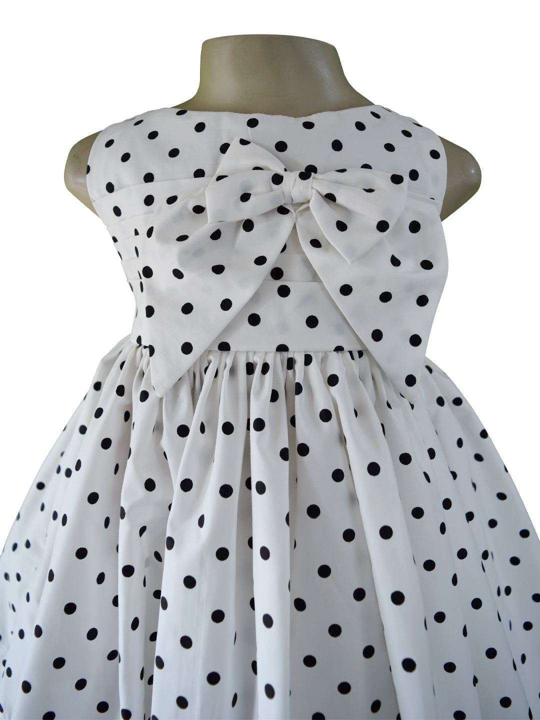 Faye Black Polka Dot Dress for kids