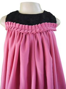 dress for kids_Faye Black & Blushpink Balloon Dress