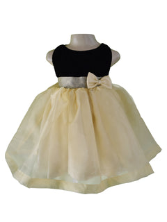 Dress for kids_Faye Black & Gold Tissue Dress