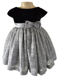 Baby Dress_Faye Black & Grey Lace Dress