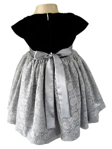 Black & Grey Lace Dress