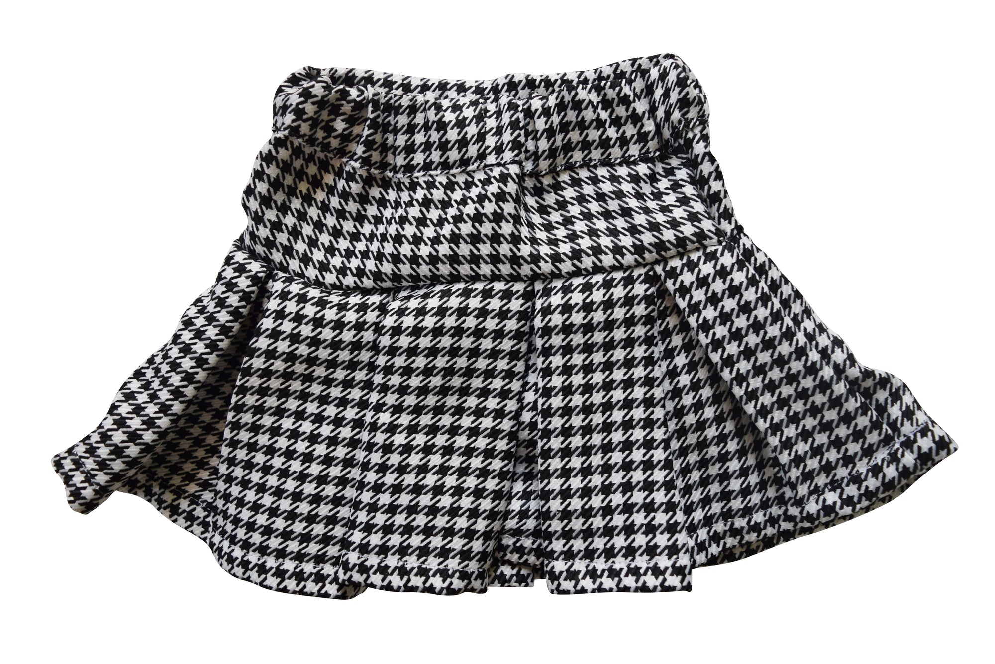 Skirt for girls_Faye Black & White Checks Skirt 4-5 Y