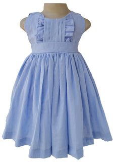 Baby dress_Faye Blue Swiss Dot Dress