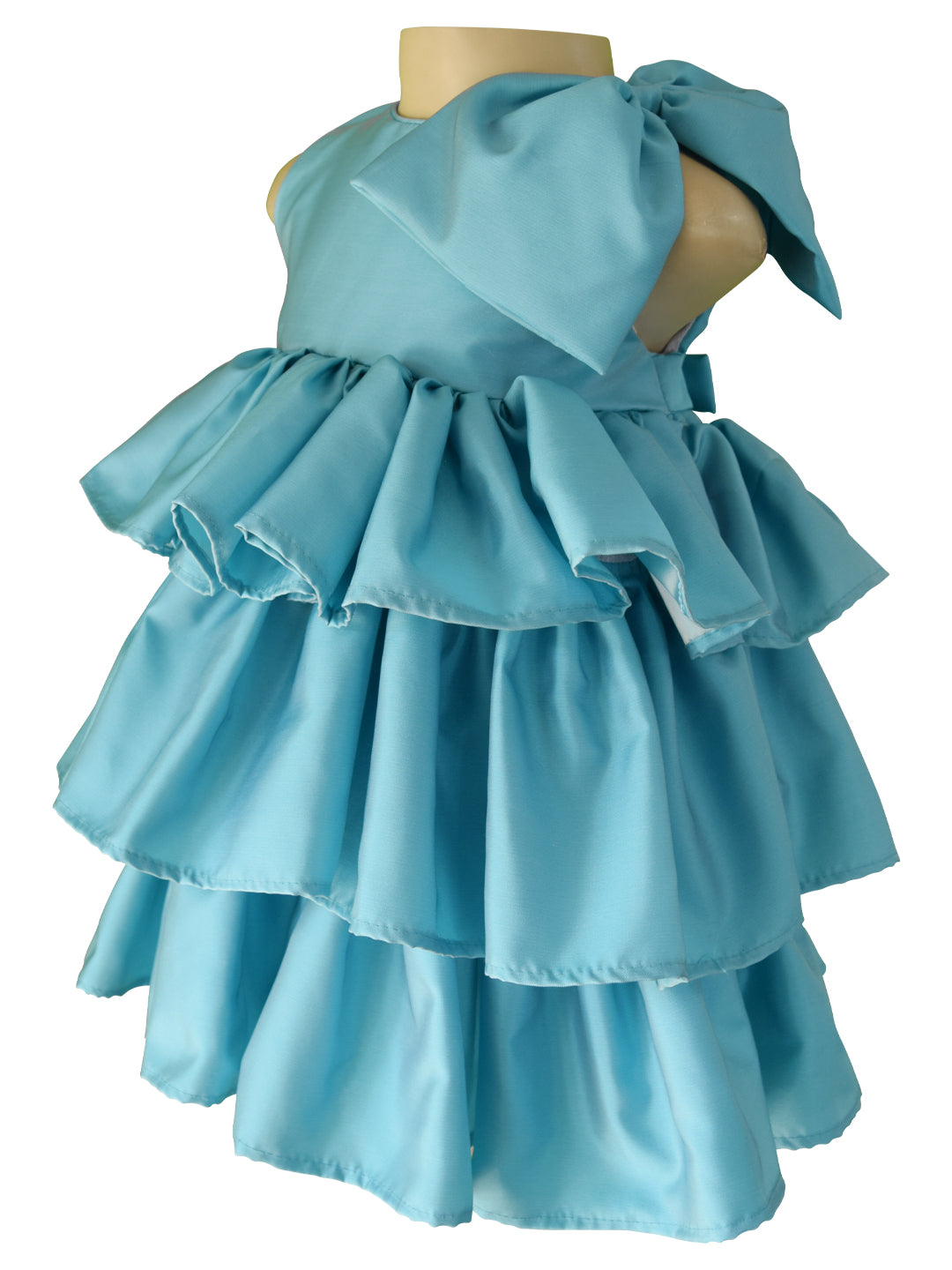 Party Wear_Faye Blue Tiered Dress