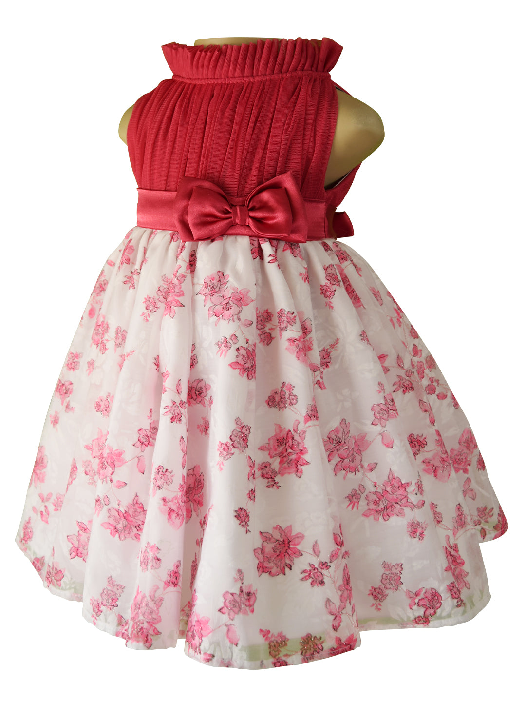 Faye Blush Floral Dress for kids