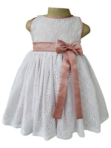 Kids dress_Faye Blush Pink Eyelet Dress