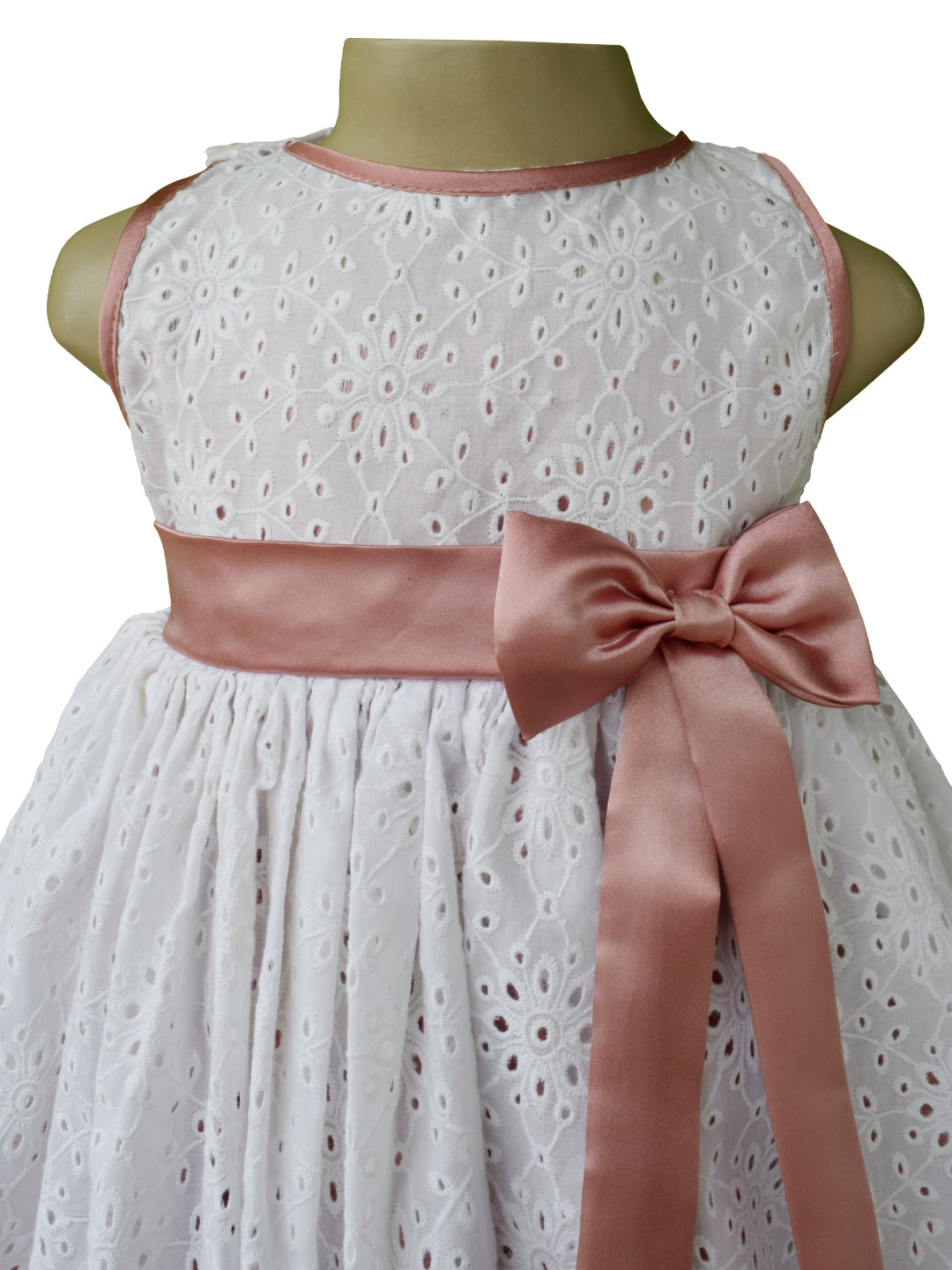 Dress for kids_Faye Blush Pink Eyelet Dress