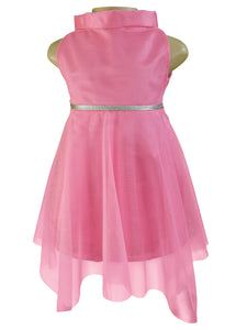 Party dress_Faye Candy Pink High Neck Dress