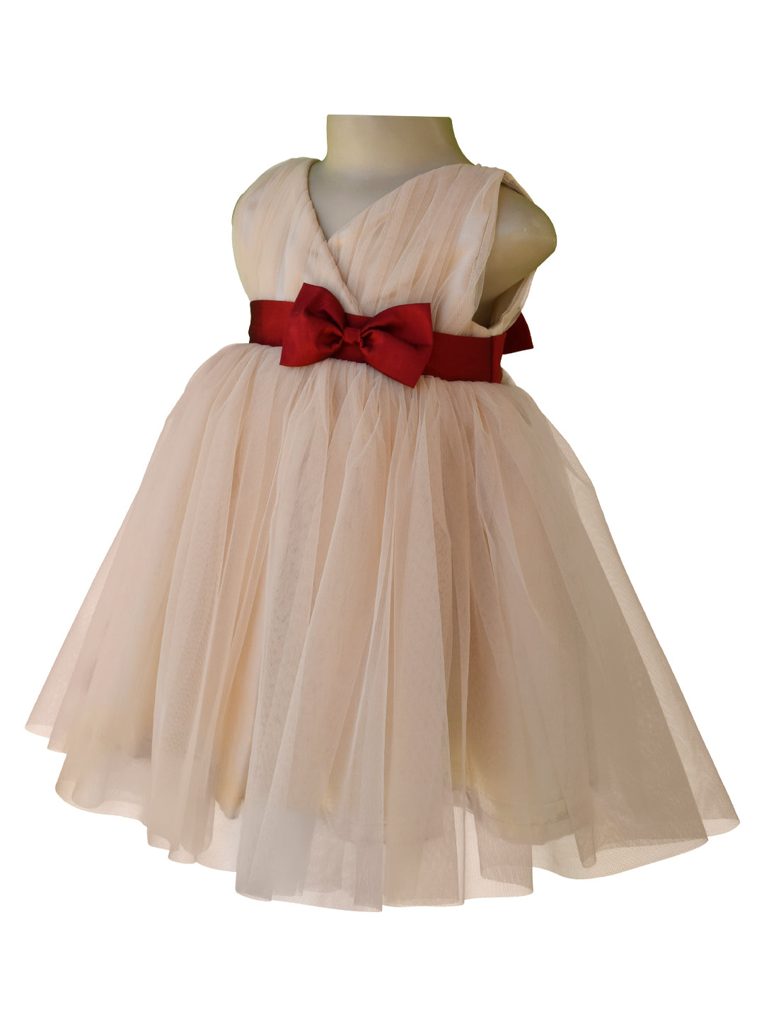 Mae Dress | White silk organza flower girl dress with pleats – NELLYSTELLA