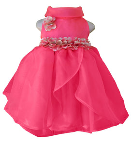 Party Dress for girls_Faye Coral Cowl Neck Dress