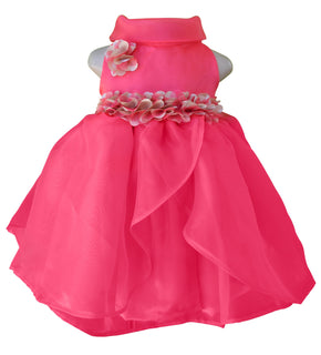 Party Dress for girls_Faye Coral Cowl Neck Dress