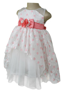 dress for girls_Faye Coral Polka Party Dress