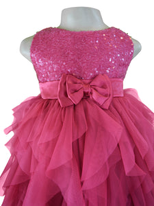 Birthday Dress_Faye Deep Mauve Waterfall Dress