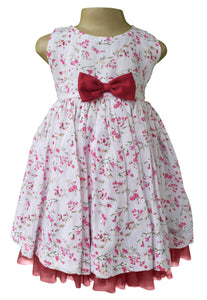 dress for girls_Faye Fuchsia Floral Print Dress