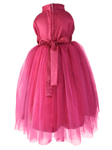 Faye Fuchsia Sequin Gown for kids