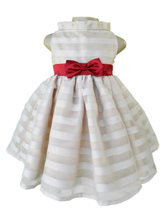 Faye Gold Tissue Dress for baby girls