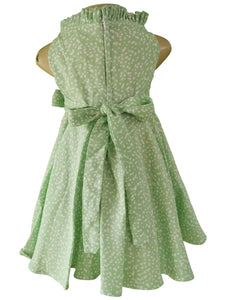 Green Crepe Collar Dress_Faye