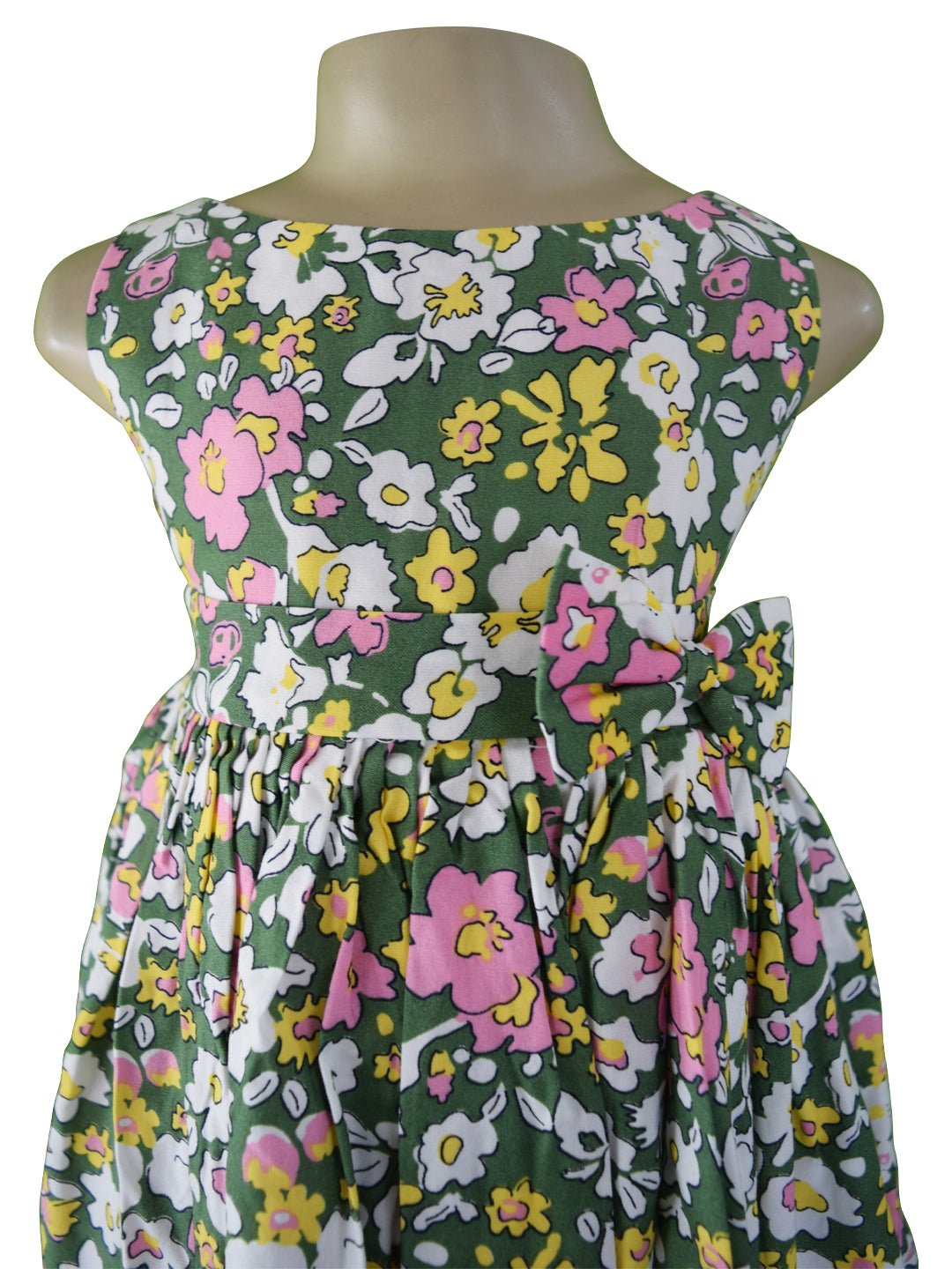 Faye Green Floral Cotton Dress