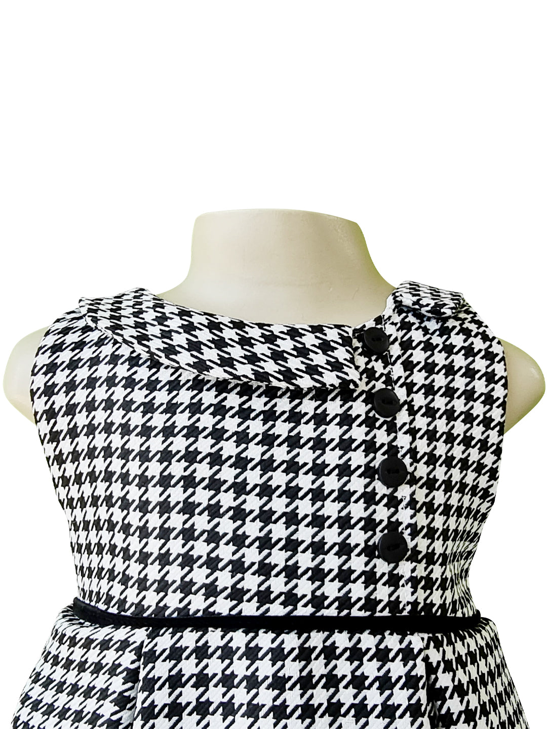 Dress for kids | Faye Houndstooth Pleated Dress