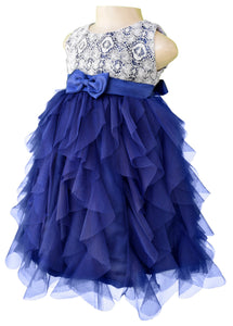 baby dress_Faye Lave Navy Blue Waterfall Dress