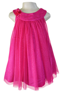 Dress for Kids_Faye Magenta Glitter Swing Dress