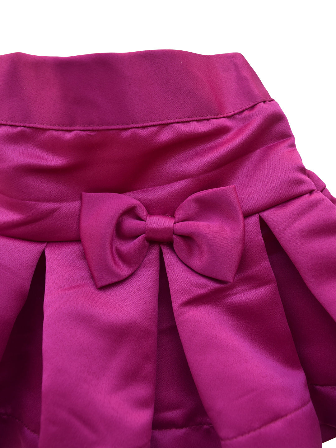Faye Magenta Satin Skirt for kid girls