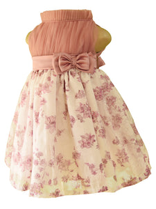 Party Dress for Girls_Faye Mauve Floral Dress