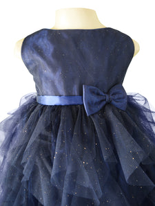Faye Navy Shimmer Dress for girls