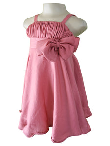 Party Dress for Girls_Faye Peach Strappy Dress