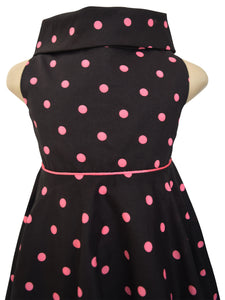 Dress for girls_Faye Pink Polka Dress