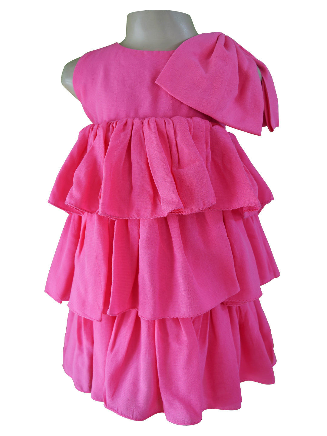 Kids Dress_Faye Pink Tiered Dress
