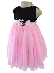 Dress for Girls_Faye Pink & Black Dress