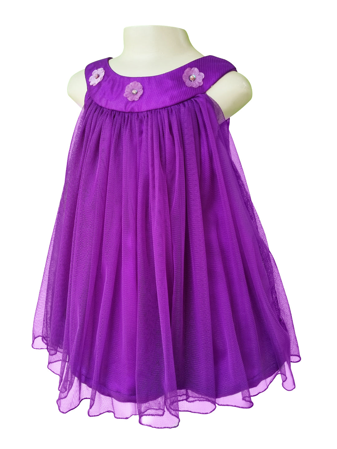 Frocks | Faye Purple Net Swing Dress